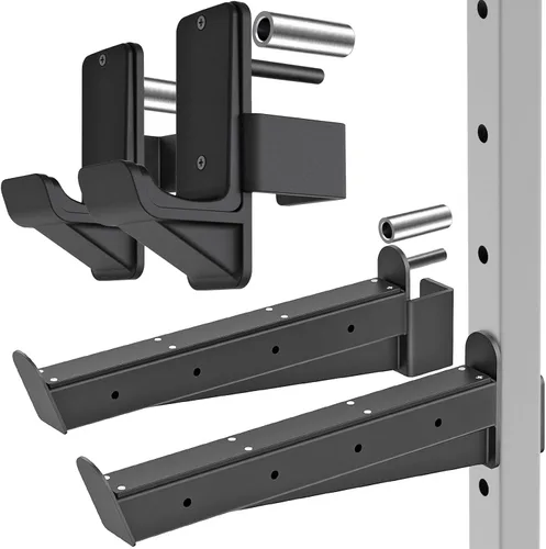 Miniatura 11 de Kipika Accesorio de estante de potencia para orificios de 5/8" y 1" - Equipo de gimnasio para casa resistente para estante de sentadillas de 2x2