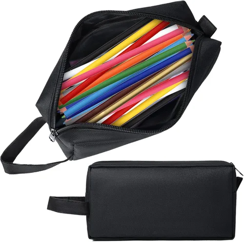Reaeon Estuche para lápices, bolsa de gran capacidad, bolsa organizadora de artículos de papelería para oficina, universidad, escuela, bolsa de