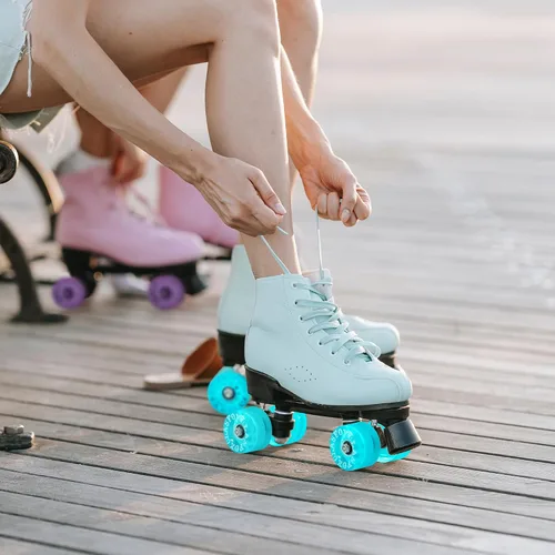 Miniatura 5 de 78A interior o al aire libre 2.559x1.378 in Quad ruedas de patines con rodamientos ABEC-9 8 PC