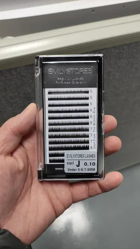 Miniatura 3 de Extensiones de pestañas inferiores para cejas debajo de las pestañas postizas inferiores mezcladas J Curl 0.004 in Longitud 0.197 in 0.236 in 0.276