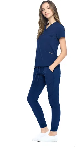 Miniatura 2 de Dagacci Medical Uniform Conjunto de ropa quirúrgica unisex de 4 vías para mujer y hombre