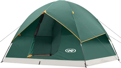 Miniatura 16 de UNP Tienda de campaña de cúpula de 6 personas para 4 estaciones, fácil de montar para acampar y senderismo, ligera y portátil, verde