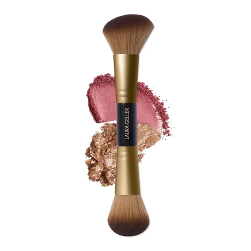 Miniatura 30 de LAURA GELLER NEW YORK - Brocha retráctil con mango de aluminio Kabuki, para todo el maquillaje facial y base para maquillaje facial líquido, crema