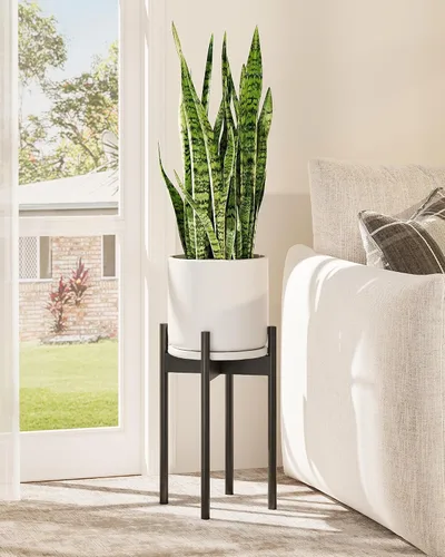 Miniatura 10 de GENTINGBRO Soporte Ajustable para Plantas de Interior, Soporte de Bambú para Plantas que se Ajusta a 8 9 10 11 12 Pulgadas, Pequeño Soporte