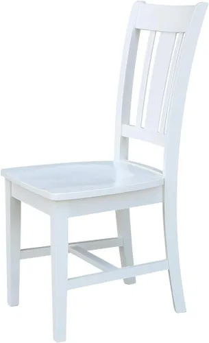 Miniatura 5 de International Concepts - Juego de dos sillas de comedor San Remo Splatback, color blanco