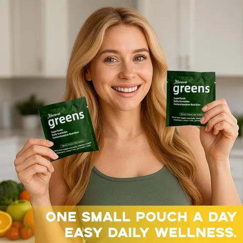 Miniatura 2 de Daily Greens, Superfood - Paquetes de gomitas verdes, suplemento de clorella y espirulina con más de 20 prebióticos orgánicos, vitaminas y minerales