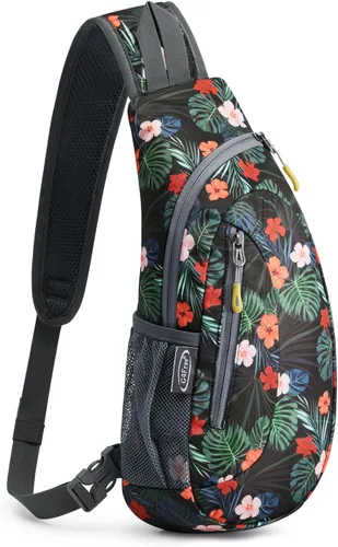 Miniatura 17 de G4Free Bolso bandolera para hombres y mujeres, mochila cruzada pequeña, bolsas de hombro ligeras para viajes, exteriores y deportes (azul)