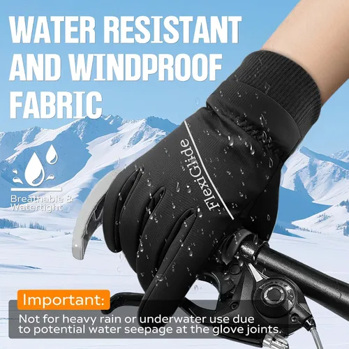 Miniatura 4 de Guantes de esquí impermeables de invierno para hombres y mujeres, nieve cálida para ciclismo, clima frío, conducción en bicicleta, correr