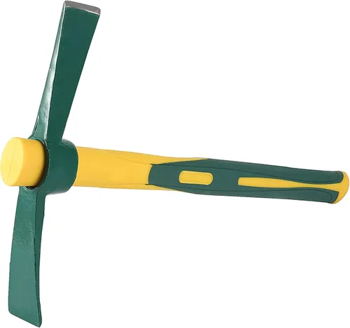 Miniatura 4 de ZOENHOU 2 piezas de 15 pulgadas sólido Pick Mattock, hacha forjada de jardín forjada, azada de mattock Adze con mango de goma resistente