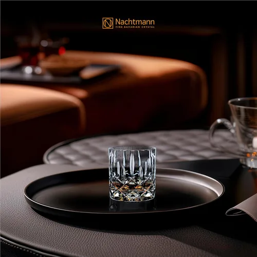 Miniatura 5 de Nachtmann Brand Noblesse Collection, vasos individuales antiguos, juego de 4, vidrio SOF de cristal duradero, diseño de diamante, 8.66 onzas, apto