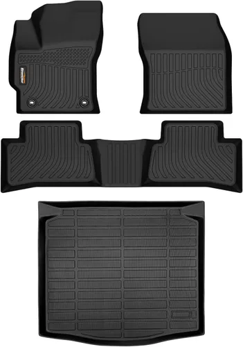 Miniatura 71 de Alfombrillas de TPE para Toyota Highlander 2014-2019 7 y 8 asientos, protección para todo tipo de clima, forros de piso de automóvil resistentes