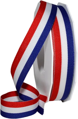 Miniatura 10 de Morex Ribbon 93609/25-914 - Cinta patriótica de grogrén a rayas de 1.5 pulgadas x 25 yardas para envolver regalos, rojo/blanco/azul, decoraciones