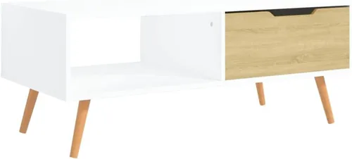 Miniatura 3 de Mesa de centro, mesa de centro industrial, mesa de centro moderna de mediados de siglo, mesa central para sala de estar, mesa de cóctel, mesa Beige