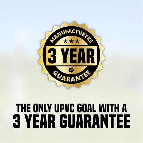 Miniatura 4 de Football Flick Ultimate All Weather uPVC portería de fútbol con postes de 2.756 in de grosor tratados con rayos UV, sistema de bloqueo integrado