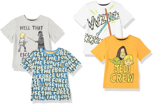 Miniatura 17 de Amazon Essentials Disney Marvel Star Wars Camisetas de manga corta para niños y bebés (anteriormente Spotted Zebra), Multipacks