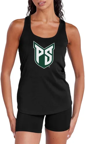 Miniatura 471 de Camiseta deportiva sin mangas oficial de NCAA Collegiate para mujer, con espalda cruzada, colección con logotipo primario