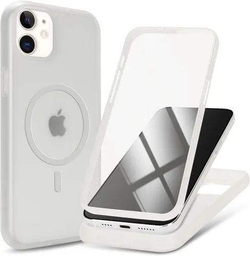 Miniatura 36 de Funda magnética para iPhone 12 mini con protector de pantalla integrado, compatible con MagSafe, para Apple 12 Mini, fundas de cuerpo completo