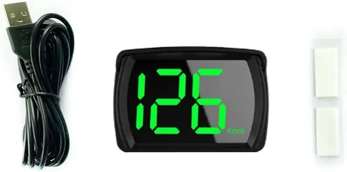 Shkalacar Pantalla HUD de Cabeza para Coche Velocímetro Digital de GPS KM/H MPH con Pantalla LED de Fuente Grande para Coche, Camioneta, SUV,