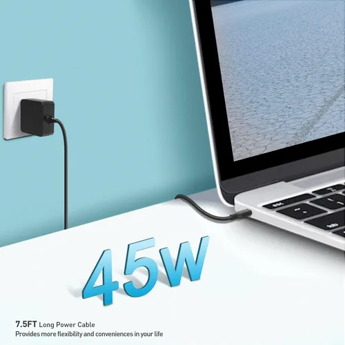 Miniatura 6 de Cargador de 45 W apto para Asus Chromebook ADP-45EW B, C302 C302C C302CA C204E C204M C403N C101P C213N C213S C214M Q325U CT100P, apto para Zenbook