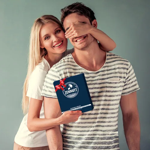 Miniatura 7 de Crema de afeitar para hombre, 8 piezas, juego de regalo de crema de afeitado de viaje, kit de crema de afeitar de lujo para hombre, regalo único