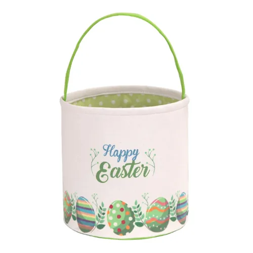 Miniatura 12 de LessMo - Canasta de conejito para huevos de Pascua, color púrpura, bonita, personalizable, de lona y algodón, canasta para búsqueda de huevos