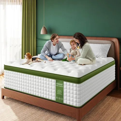 Miniatura 5 de BedStory Colchón firme de 13 pulgadas, colchón híbrido de la colección Hotel – Soporte lumbar y hombro específico para aliviar el dolor de espalda