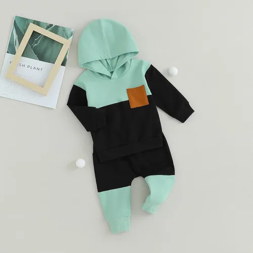 Miniatura 250 de Conjunto de ropa de otoño e invierno para bebé y niño, sudadera larga con capucha y pantalones para niños pequeños, 6, 12, 18, 24 meses, 2T
