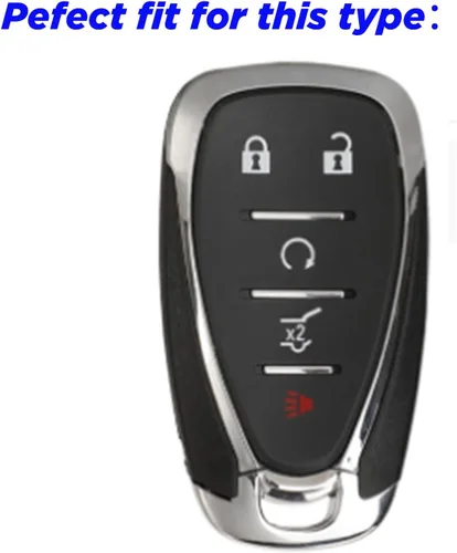 Miniatura 3 de Funda para llavero de Chevy Equinox: estuche para llave de 5 botones compatible con Chevy Traverse Blazer Equinox Malibu Traiblazer Cruze Sonic 2016