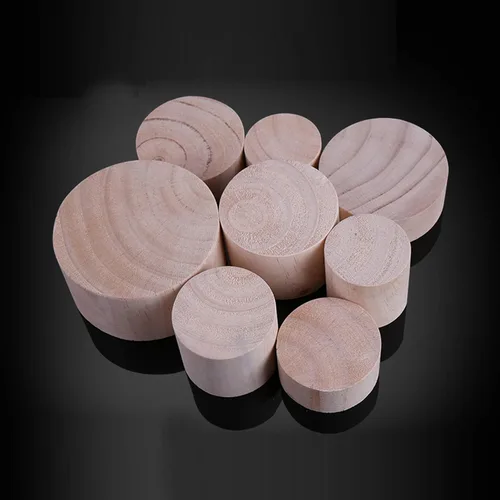 Miniatura 5 de Patas cilíndricas de madera maciza de pino para gabinete, patas de soporte para mesa de café, patas de sofá, patas de cama, 23 tamaños, para mesa