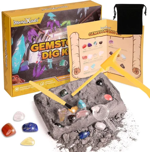Miniatura 10 de DoDoMagxanadu Kit de excavación de huevos de dinosaurio, juguetes de huevos de dinosaurio para niños, descubre huevos jumbo, kit de excavación