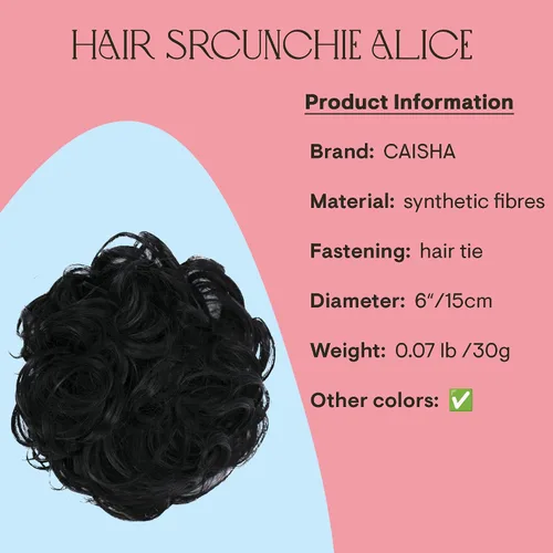 Miniatura 2 de CAISHA by Prettyshop Hairpiece Scrunchy Updo Bridal Peinado Voluminoso Ondulado Moño Desordenado Mezcla Rubio G13AL