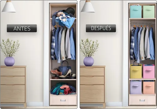 Miniatura 6 de Sorbus – Cubos de almacenamiento de tela de 11 pulgadas – Botes plegables resistentes con asa – 6 canastas plegables para organizar ropa, juguetes