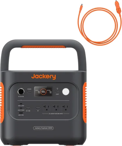 Miniatura 18 de Jackery Explorer 2000 v2 Estación de Energía Portátil, Batería de Respaldo Doméstica LiFePO4 de 2042Wh, Generador Solar de 2200W, Carga Rápida USB-C
