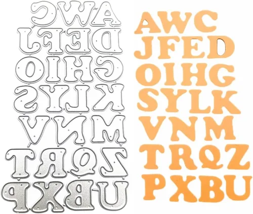 Miniatura 11 de Katutude Troqueles de feliz cumpleaños para hacer tarjetas, troqueles de corte para álbumes de recortes, letras de metal troqueladas en relieve