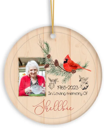Miniatura 20 de Adornos de Navidad personalizados con foto, adorno de recuerdo personalizado con nombre de bebé, nuevo regalo de bebé, recuerdo de bebé