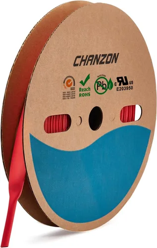 Miniatura 77 de CHANZON - Tubo termorretráctil de poliolefina de 2:1, relación 3/16" (5mm), rollo de 8 pies (2.5M de longitud total), funda transparente