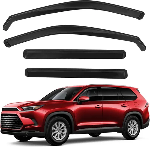 Miniatura 12 de Deflectores de lluvia inastillables en canal para Toyota RAV4 2013-2018, deflectores de ventana con clip, viseras de ventilación, protectores