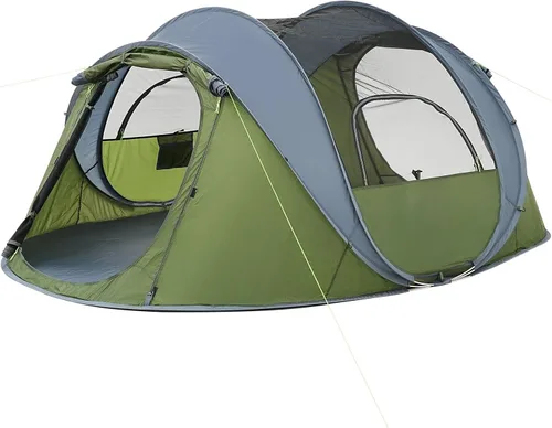 Miniatura 7 de 4/6 Person Easy Pop Up Tent, Waterproof, Automatic Setup,2 Doors-Instant Family Tents for Camping, Hiking & Traveling