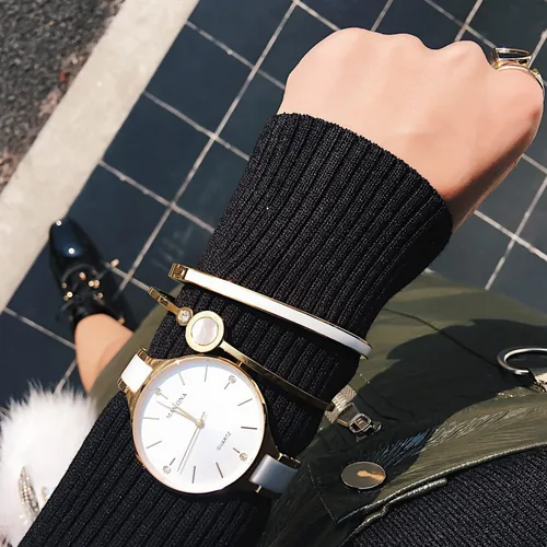 Miniatura 4 de MAMONA Watches for Women Christmas Gifts for Women Wife, Girls & Ladies Fashion Bracelet Watch Set Waterproof Womens Ceramic Watch Casual Wrist