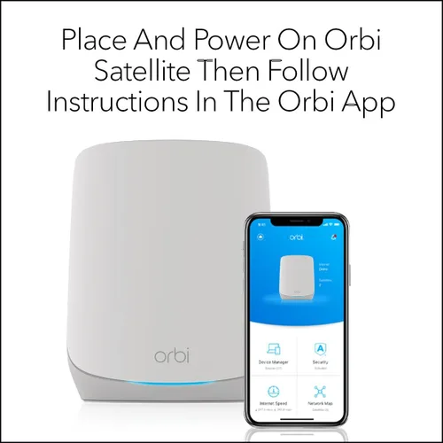 Miniatura 6 de NETGEAR Orbi Full Home Tri-Band Mesh WiFi 6 Satélite adicional (RBS760) - Funciona con tu sistema Orbi WiFi 6 - Características de seguridad - Añade