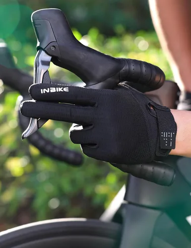 Miniatura 9 de INBIKE Guantes de ciclismo para bicicleta de carretera, guantes acolchados de gel con memoria para hombres y mujeres, guantes de ciclismo