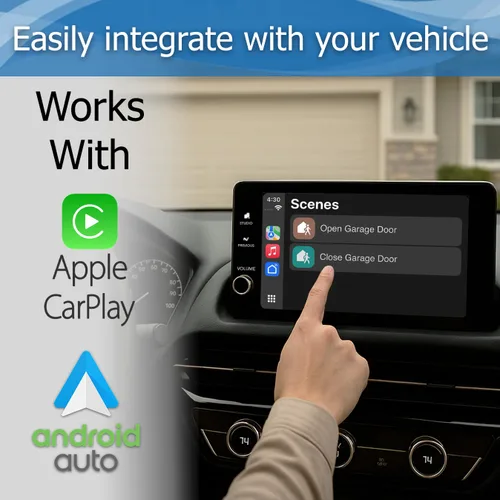 Miniatura 6 de eKyro Abridor inteligente de puerta de garaje - Controlador remoto universal WiFi compatible con Alexa, Google Home, iPhone, Siri, Android, alerta