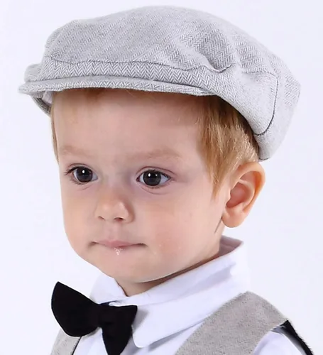 Miniatura 3 de AJ DESIGN Gorro de tweed vintage para niños y niñas
