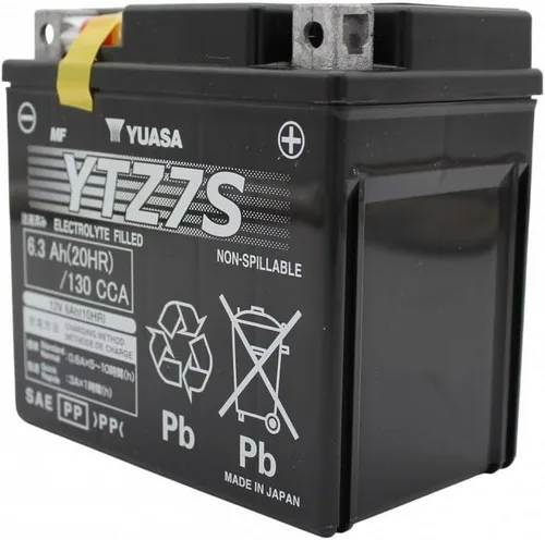 Miniatura 5 de Yuasa YUAM727ZS YTZ7S Batería AGM de alto rendimiento YTZ activada de fábrica