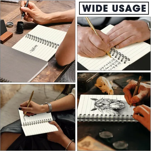 Miniatura 4 de Jutom 2 cuadernos pequeños en espiral, blocs de notas de 3 x 5 pulgadas, cuadernos de bolsillo pequeños a granel, mini bloc de notas con páginas