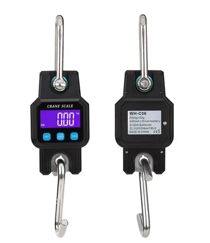 Miniatura 7 de Klau - Báscula digital portátil recargable para grúa, color negro, 300 kg/600 lb Heavy Duty, pantalla LCD con luz de fondo, para la caza
