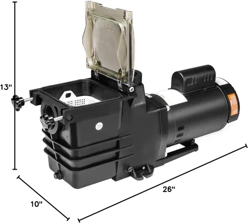 Miniatura 9 de XtremepowerUS Bomba de piscina de velocidad variable 1HP para piscina sobre el suelo y spa 230 V 2 "adaptador de montaje NPT incluido 6,660 GPH