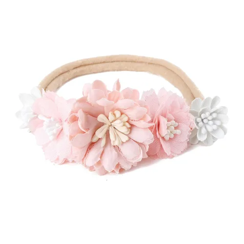 Miniatura 5 de Diadema floral de nailon para bebé, 3 piezas, accesorios para el cabello, regalo para niñas (31#)