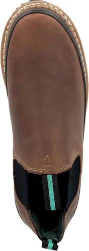 Miniatura 7 de Georgia Giant Romeo - Botas sin cordones - GR262, cuero de grano completo, antideslizantes, ligeras, con protector de parachoques resistente al