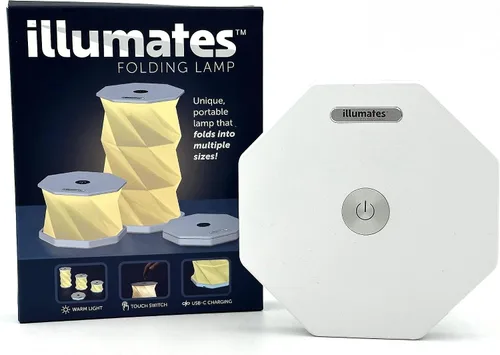Miniatura 12 de Origami - Lámpara de escritorio LED plegable expandible – USB recargable y portátil – Luz de control táctil regulable con altura ajustable de hasta